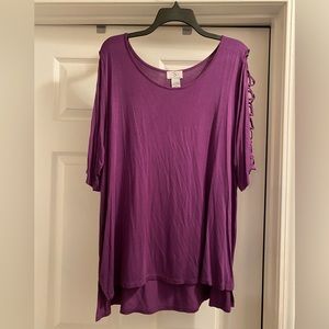 OSO Casuals Purple Shirt